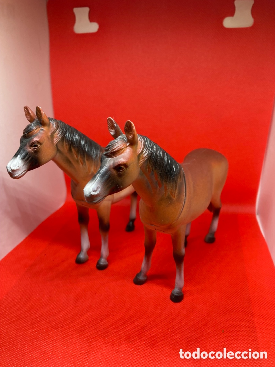 Figuras de goma y PVC: 2 figuras de Caballo nuevos - Foto 11