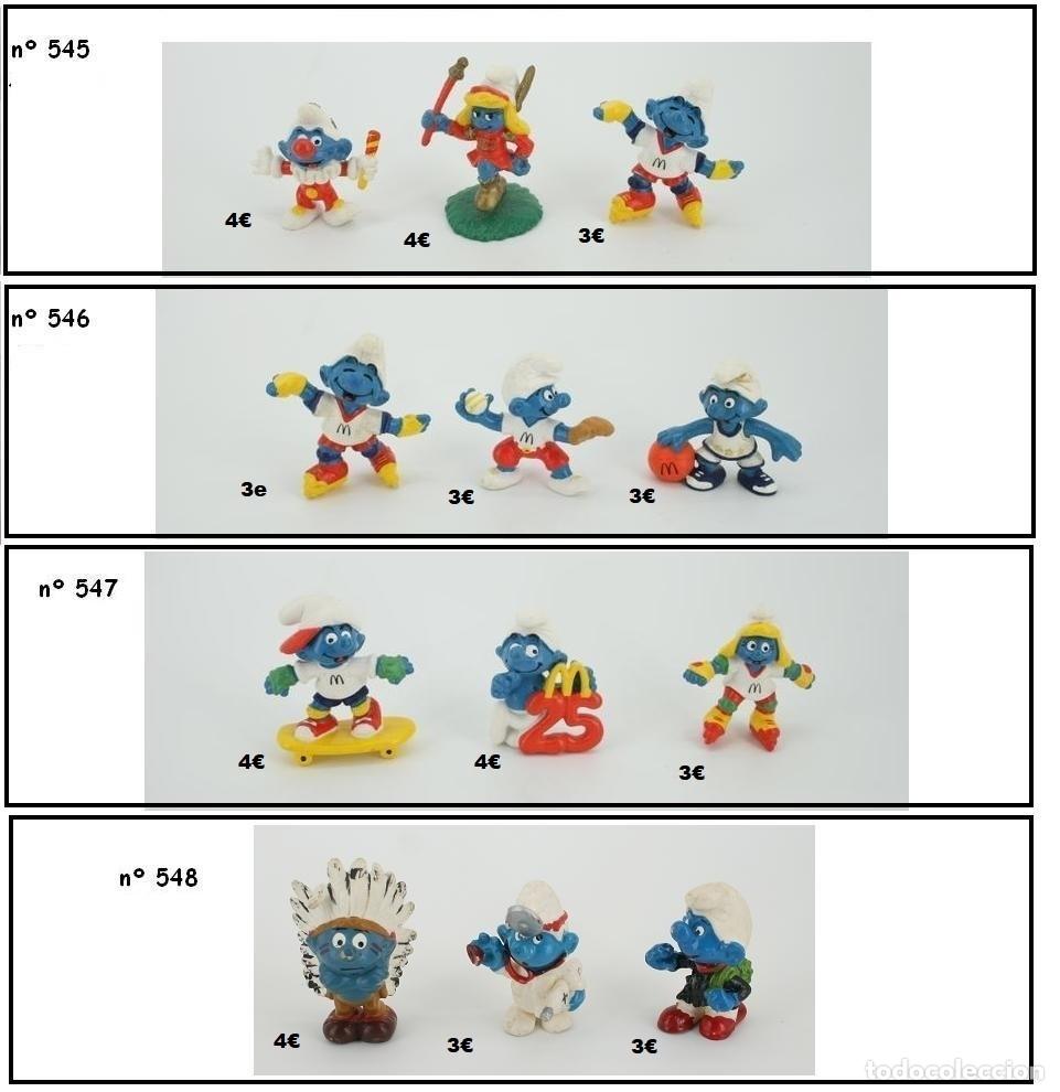 Figuras de Goma y PVC: PITUFOS