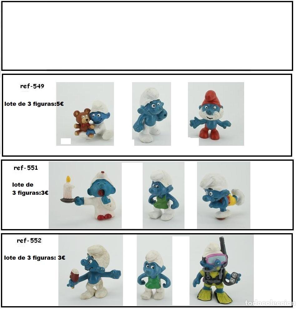 Figuras de Goma y PVC: PITUFOS