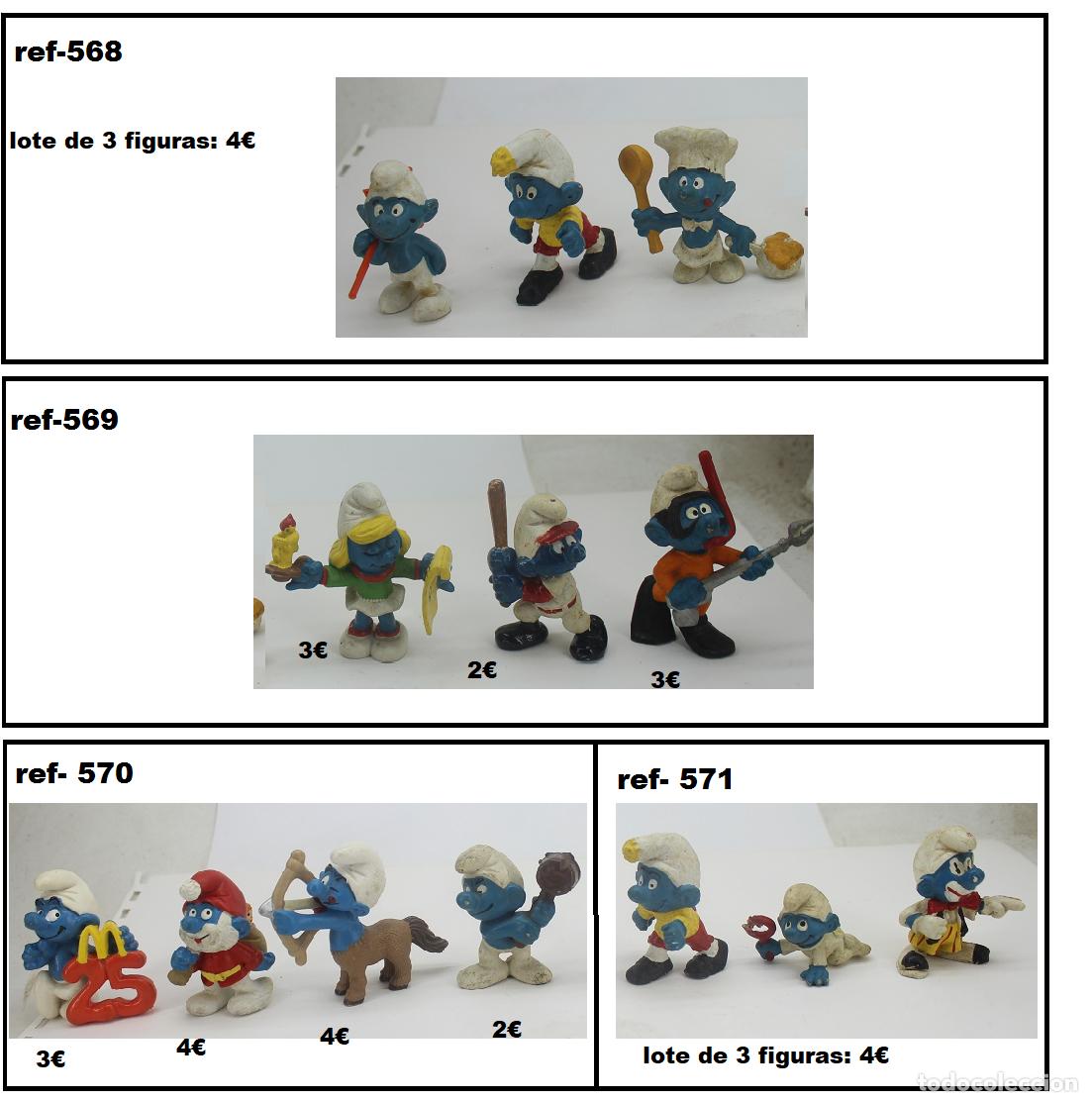 Figuras de Goma y PVC: PITUFOS