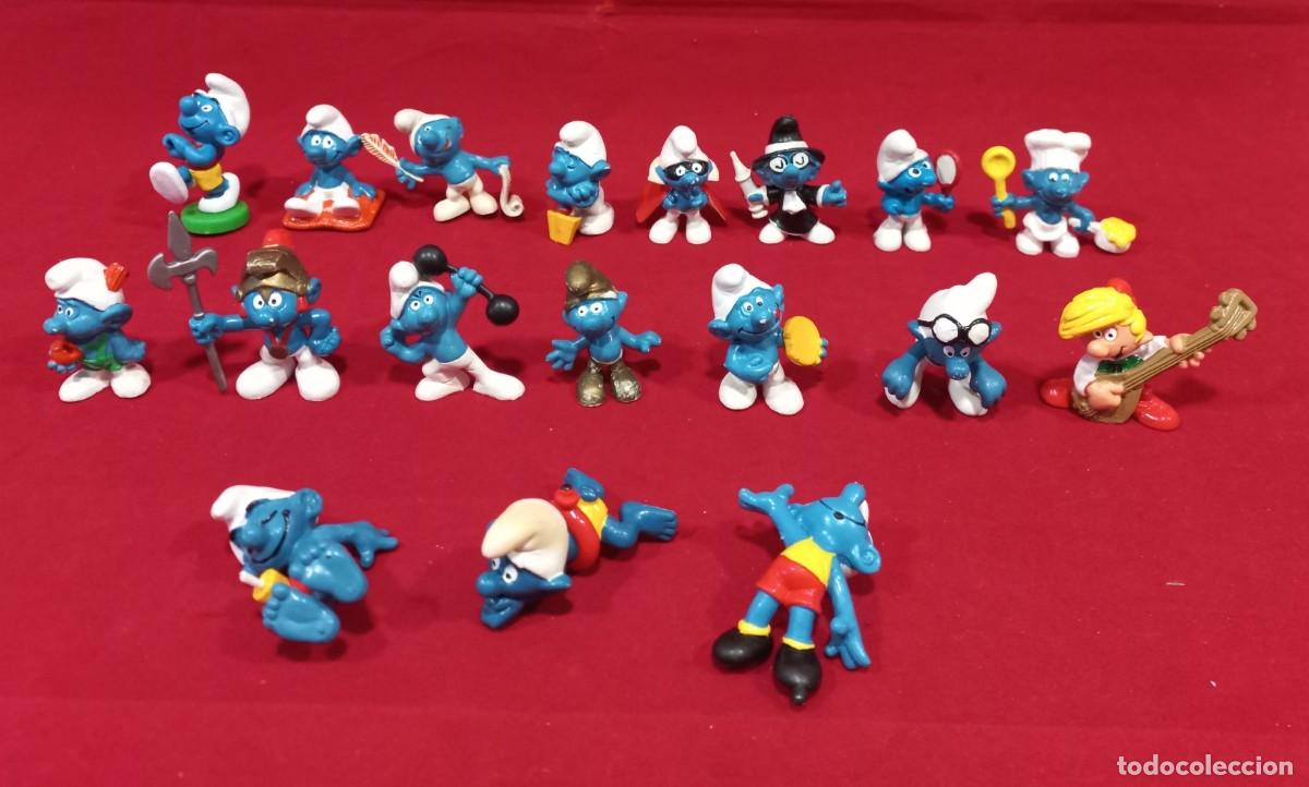 Figuras de goma y PVC: 18 PITUFOS - Foto 2