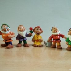 Figuras de Goma y PVC: 5 FIGURAS EN PVC ( ENANITOS) PERSONAJES DE BLANCANIEVES