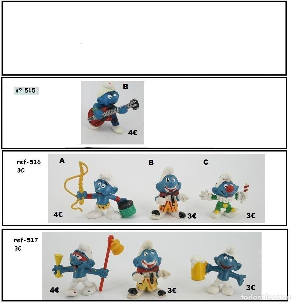 Figuras de Goma y PVC: PITUFOS