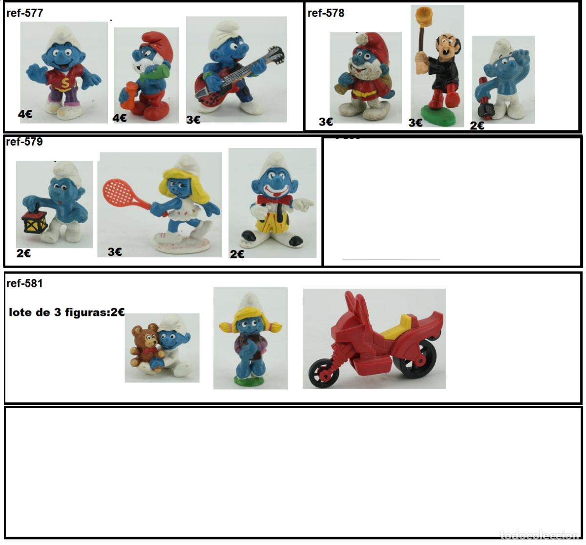 Figuras de Goma y PVC: PITUFOS