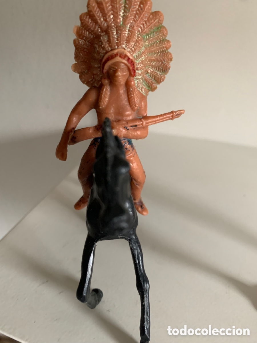 Figuras de goma y PVC: LOTE DE INDIOS JECSAN/PECH. - Foto 4