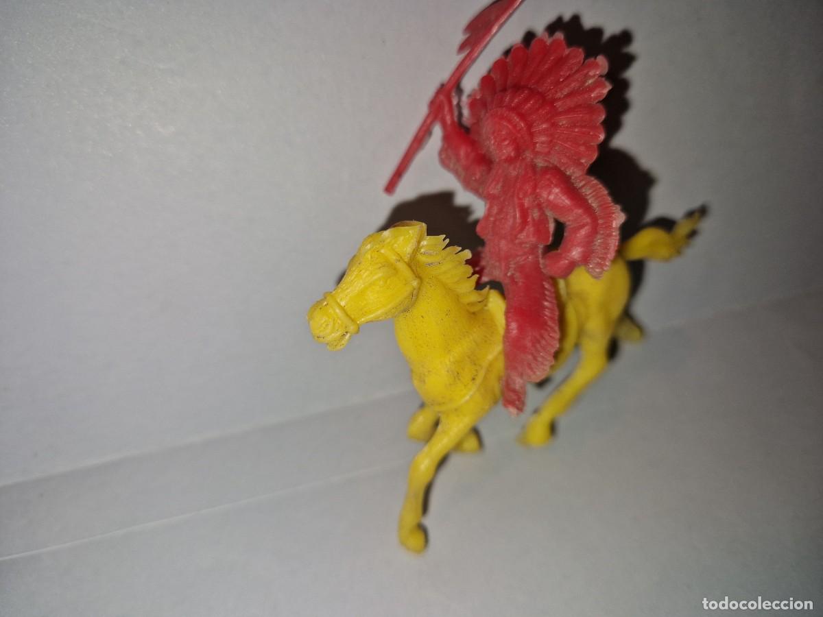 Figuras de goma y PVC: INDIO A CABALLO - Foto 1