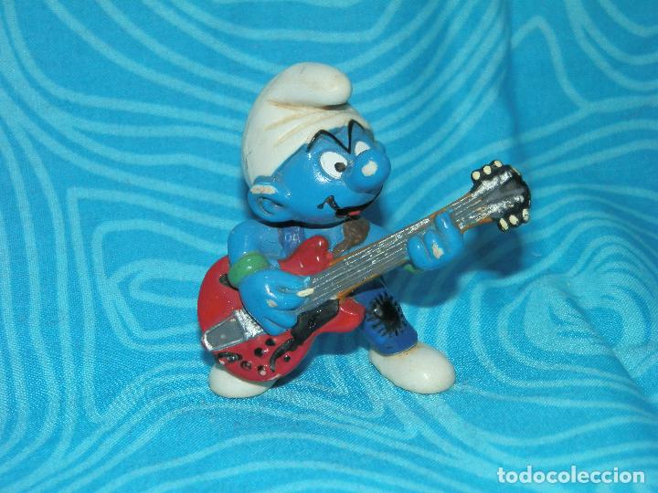 Figuras de goma y PVC: SCHLEICH PITUFO CON GUITARRA - Foto 6