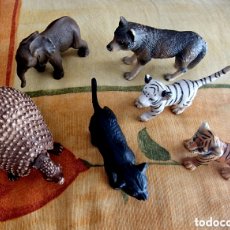 Figuras de Goma y PVC: SCHLEICH LOTE 6 FIGURAS DE ANIMALES. LOS DE LAS FOTOGRAFÍAS. COMO NUEVOS.. Lote 401245439