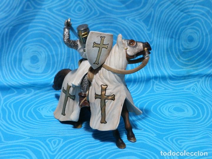 Figuras de goma y PVC: SCHLEICH 2003 CABALLERO TEUTON A CABALLO - Foto 7