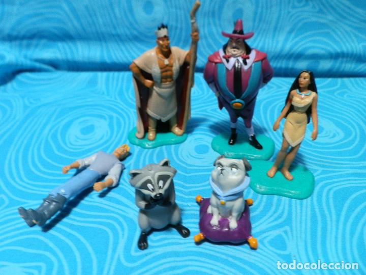 Rubber and PVC Figures: LOTE POCAHONTAS, 6 FIGURAS DISNEY