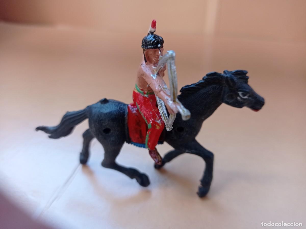 Figuras de goma y PVC: Indio y caballo de comansi - Foto 2