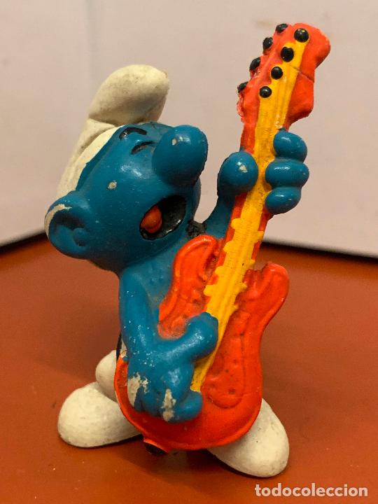 Figuras de Goma y PVC: Gracioso mu&ntilde;eco PITUFO, mide unos 5cm, Marca PEYO. Curioso. Ideal coleciconismo