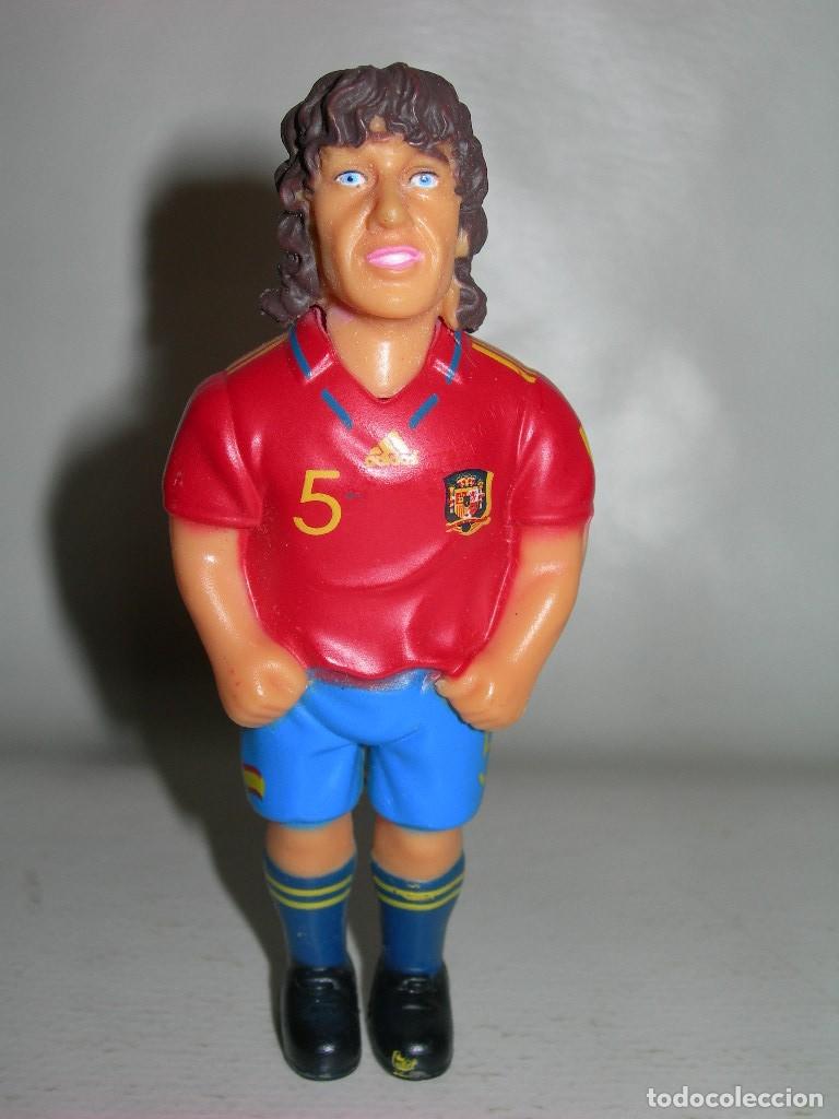 Rubber and PVC Figures: FIGURA PVC MINIGOL JUGADOR PUYOL DE LA SELECCI&Oacute;N ESPA&Ntilde;OLA CON EL DORSAL 5 - FIGURAS MINIGOLS -
