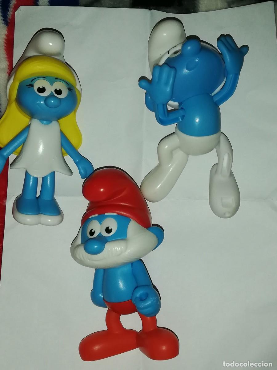 Figuras de goma y PVC: LOTE PITUFOS BURGER KING 2016 - Foto 1