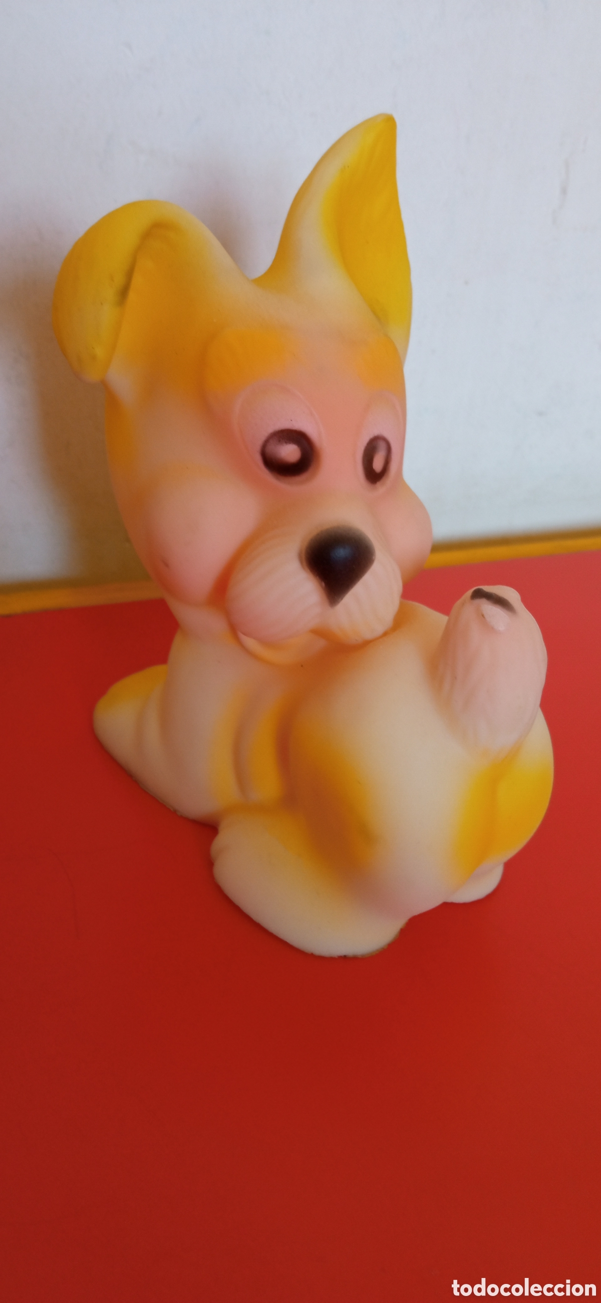 Figuras de Borracha e PVC: PERRO GOMA L&Aacute;TEX PITIDO.PEYPRI 70'S.SIN USO.