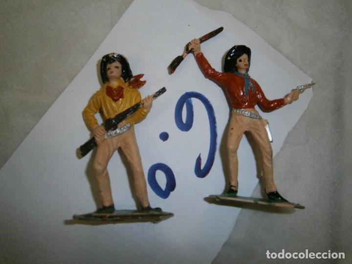 Figuras de goma y PVC: ANTIGUOS VAQUEROS OESTE - Foto 1