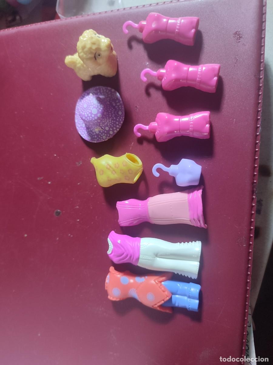 Figuras de Goma y PVC: 10 pzas accesorios para mu&ntilde;ecas Polly pocket o similar lo que ves en la foto