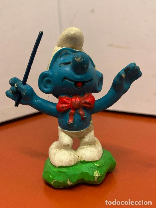 Figuras de Goma y PVC: Gracioso mu&ntilde;eco PITUFO, mide unos 6cm, Marca PEYO, SCHLEICH. Curioso. Ideal coleciconismo