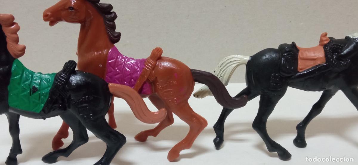 Figuras de goma y PVC: Lote Caballos Comansi - Foto 5