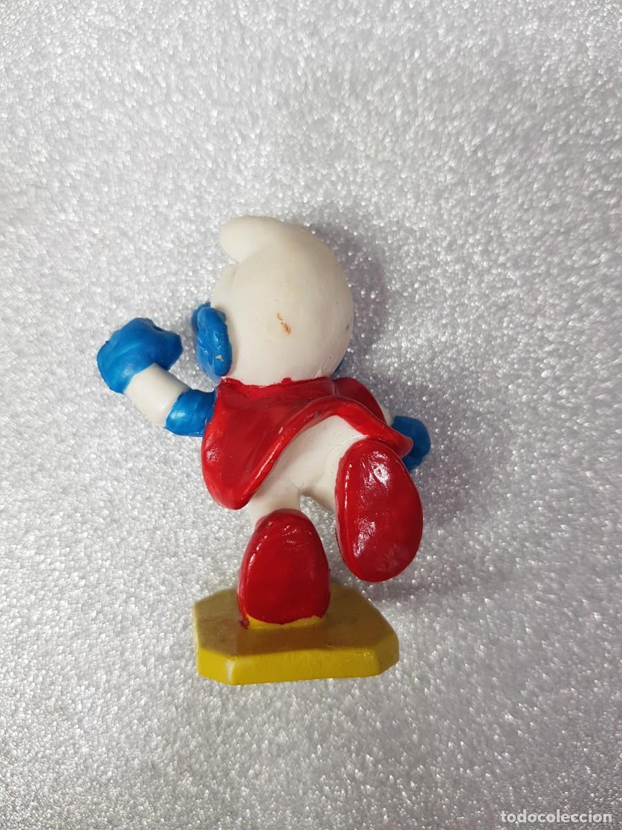 Figuras de goma y PVC: FIGURA PITUFO SUPERMAN - Foto 2
