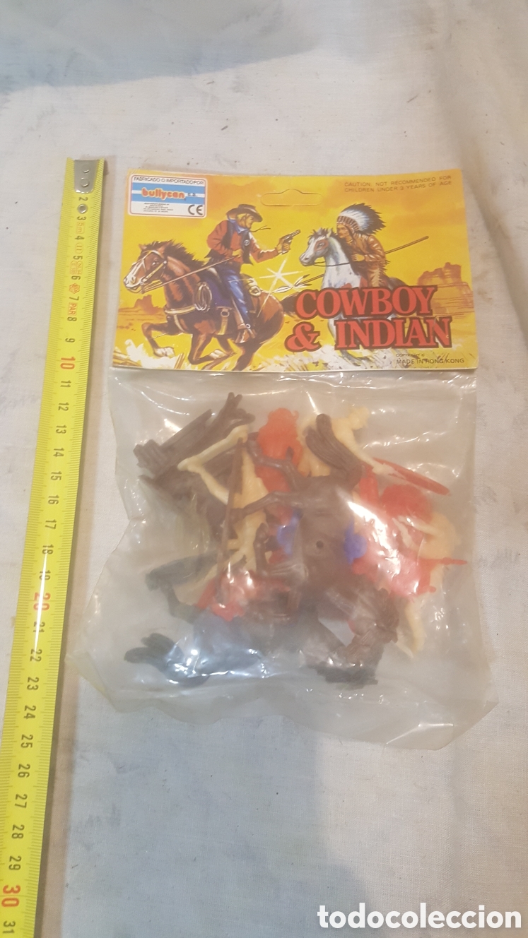 Figuras de goma y PVC: BLISTER INDIOS Y VAQUEROS DE BULLYCAN - Foto 2