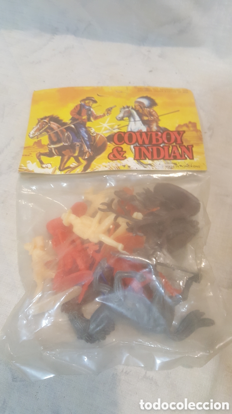 Figuras de goma y PVC: BLISTER INDIOS Y VAQUEROS DE BULLYCAN - Foto 3