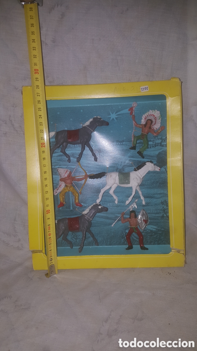 Figuras de goma y PVC: INDIOS Y CABALLOS DE OLIVER REF.5001 - Foto 2