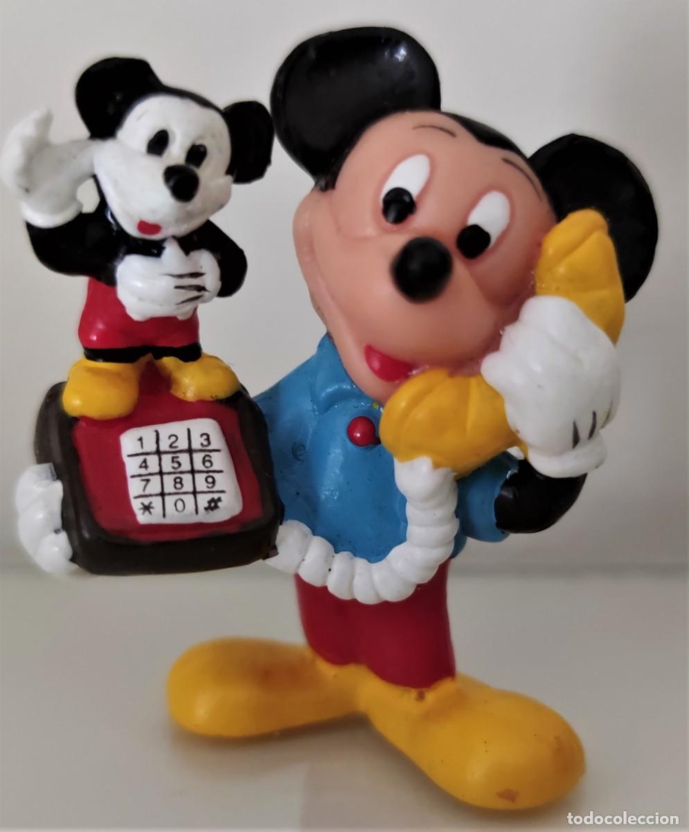 Figuras de goma y PVC: 0112-3 FIGURITA PVC.DISNEY.APPLAUSE.MICKEY MOUSE HABLANDO POR TEL&Eacute;FONO