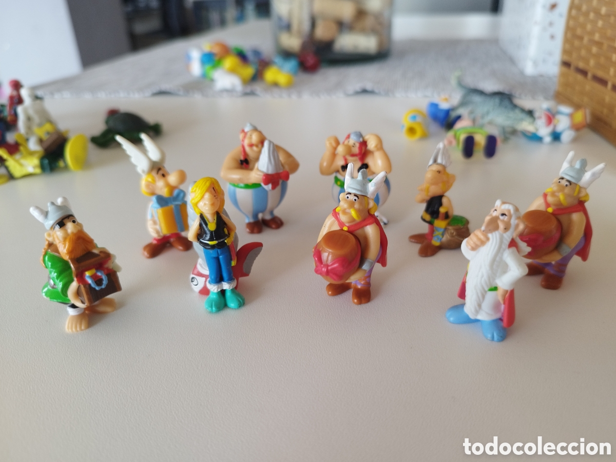 Figuras de goma y PVC: Figuras Ast&eacute;rix y Ob&eacute;lix - Foto 1