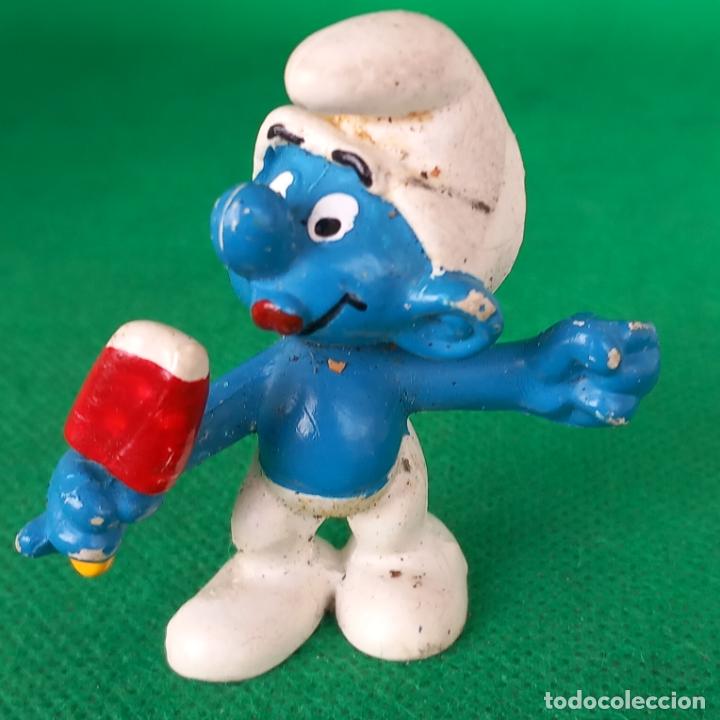 Figuras de goma y PVC: Pitufo smurfs peyo schleich helado 1978 peyo - Foto 1