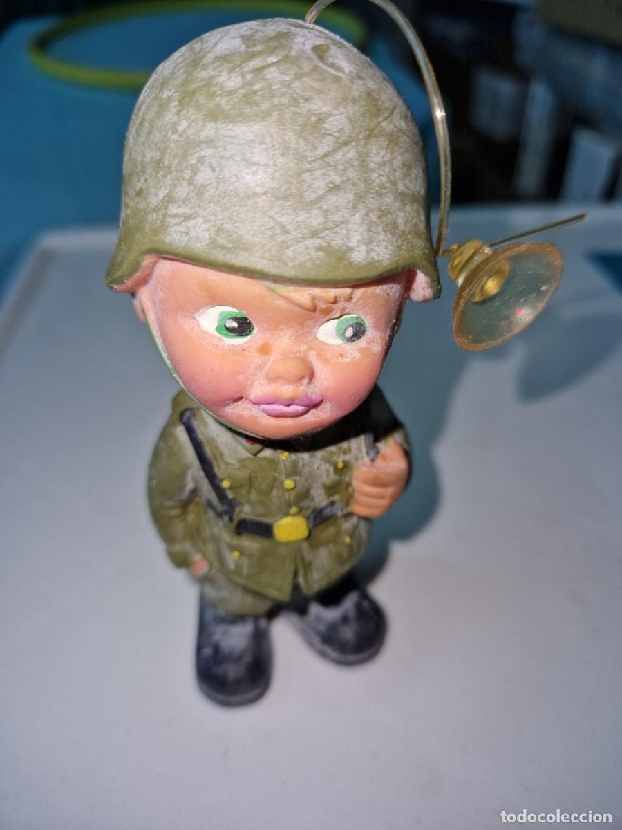 Figuras de Goma y PVC: ANTIGUO MU&Ntilde;ECO DE GOMA EJERCITO DE TIERRA - MILITAR