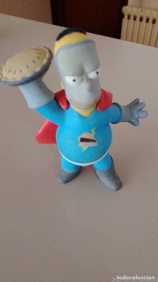 Figuras de goma y PVC: Figura de Los Simpson Homer Superheroe - Foto 1