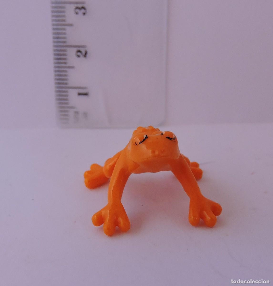Figure di Gomma e PVC: FIGURA RANA DARDO NARANJA, MINIATURA JUGUETE, 1 CM ... L6907