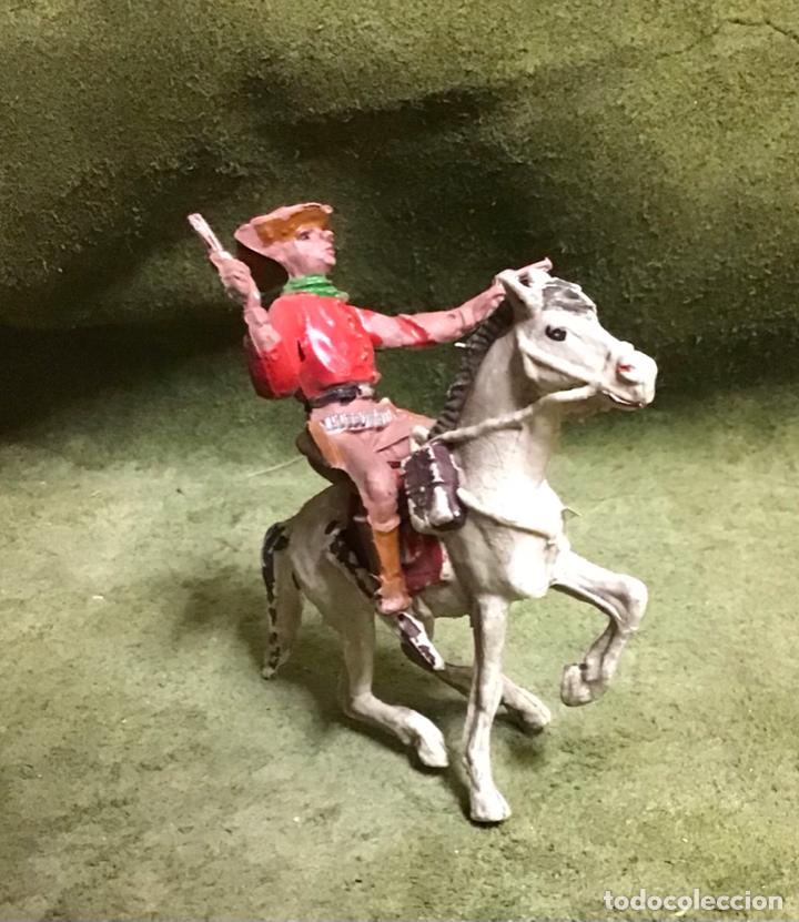 Figuras de goma y PVC: ANTIGUO VAQUERO A CABALLO - Foto 1
