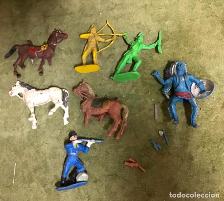 Figuras de goma y PVC: INDIOS Y AMERICANOS COMANSI, A&Ntilde;OS 70 - Foto 1