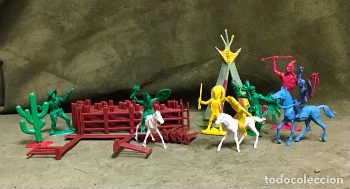 Figuras de goma y PVC: INDIOS Y VAQUEROS, A&Ntilde;OS 70 - Foto 2