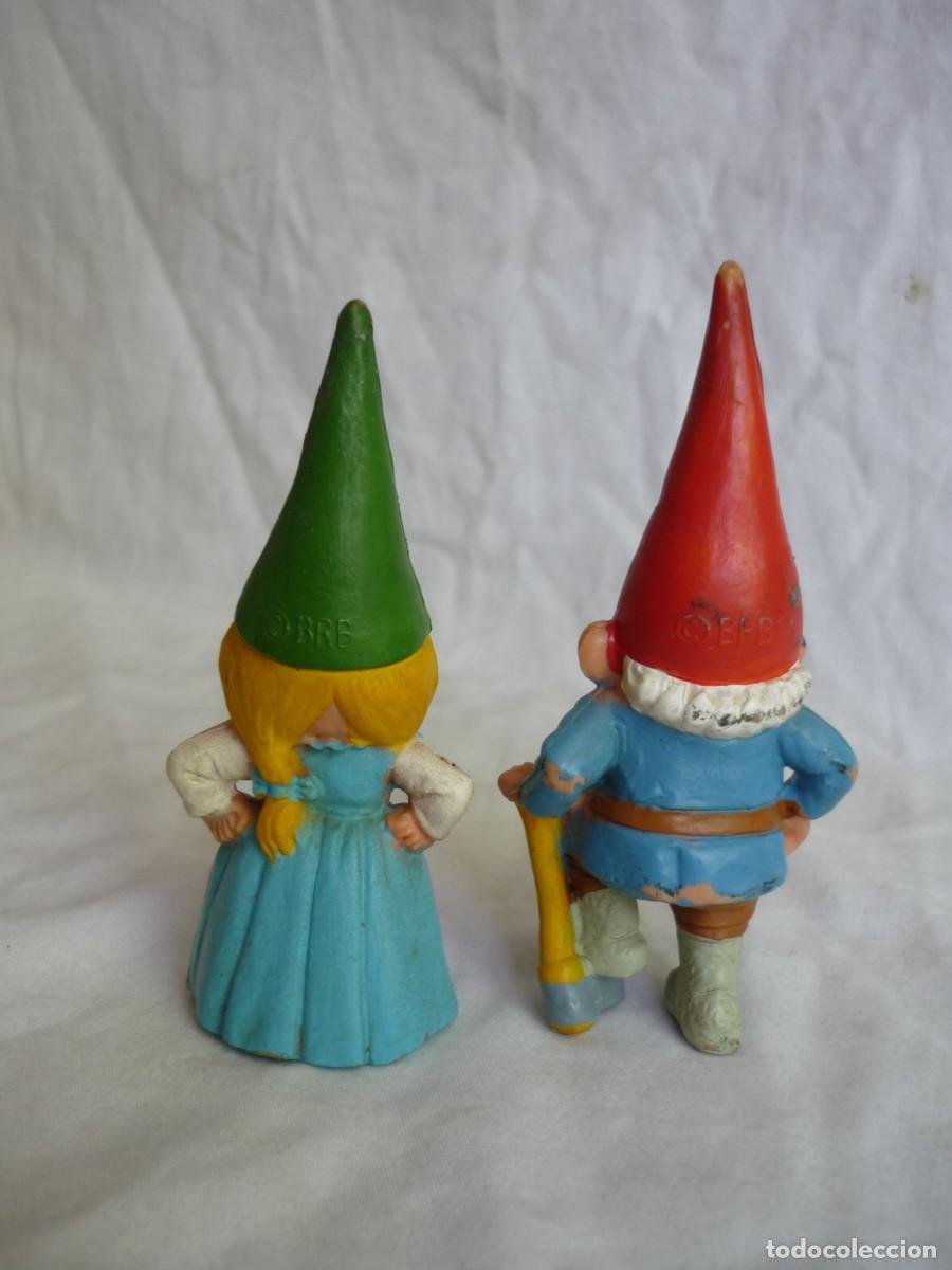 Figuras de goma y PVC: 2 figuras de goma David el gnomo BRB - Foto 3