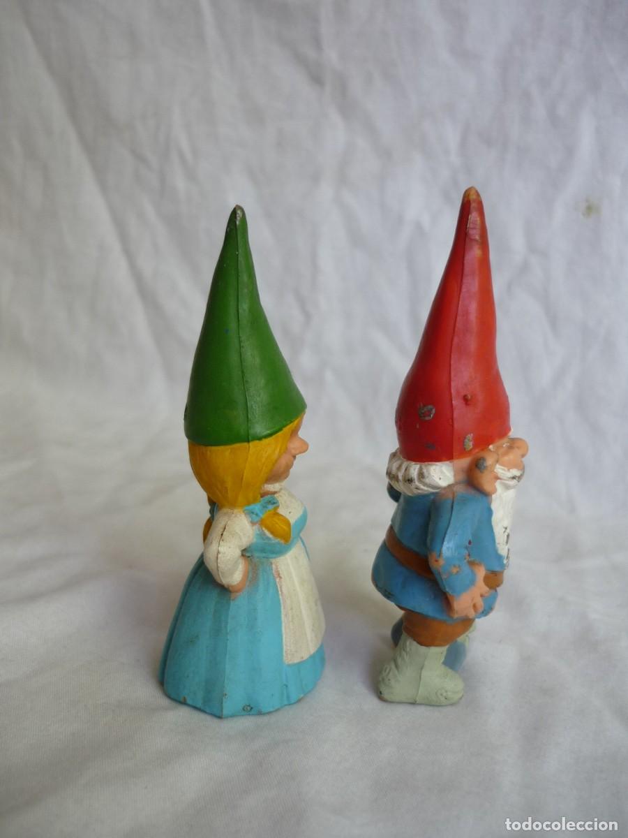 Figuras de goma y PVC: 2 figuras de goma David el gnomo BRB - Foto 4