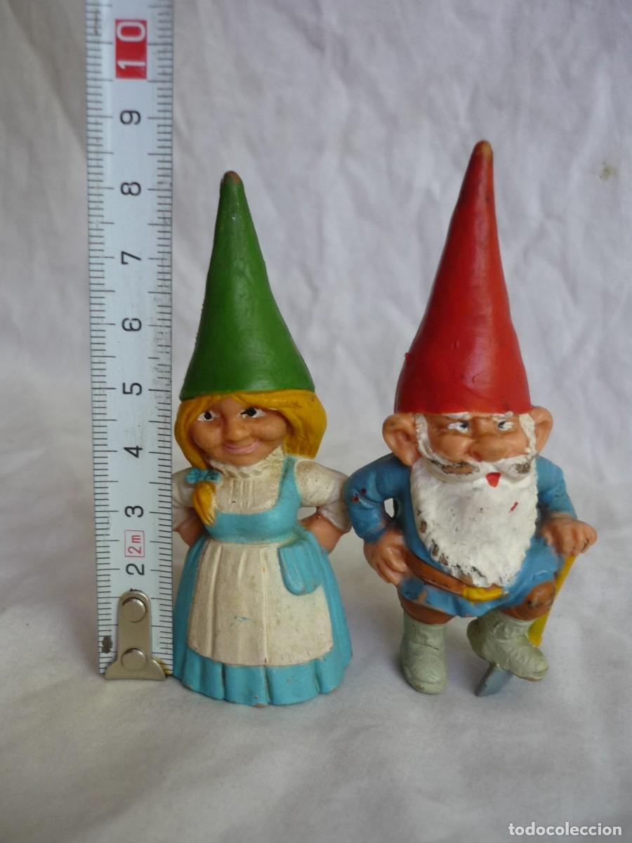 Figuras de goma y PVC: 2 figuras de goma David el gnomo BRB - Foto 5