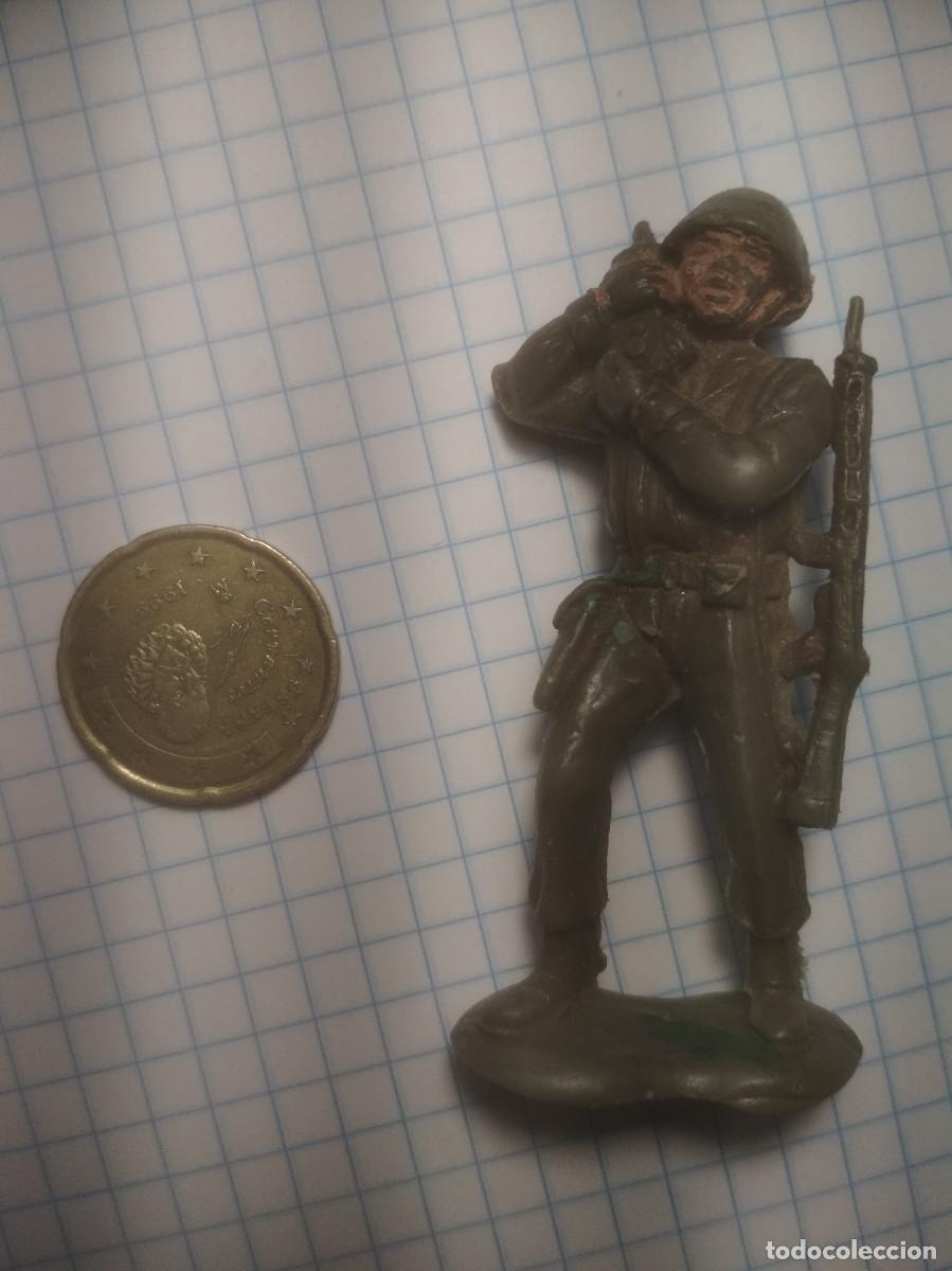 Figuras de Goma y PVC: Figura militar retro