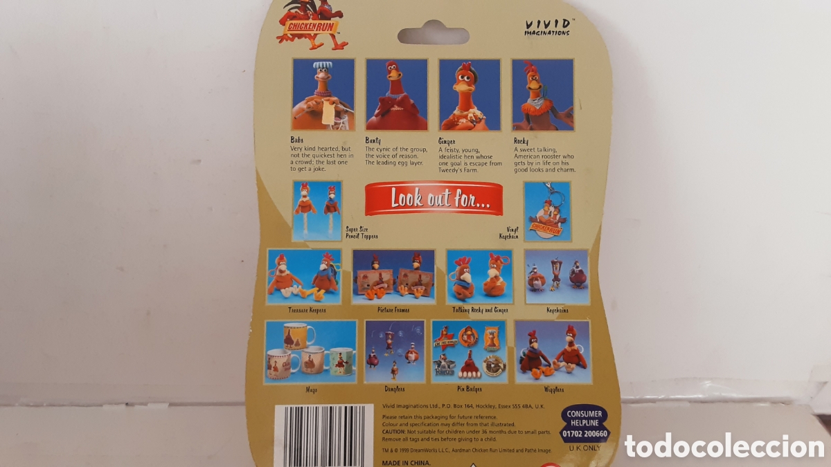 Figuras de goma y PVC: Figuras Chicken Run. Nuevas. - Foto 3
