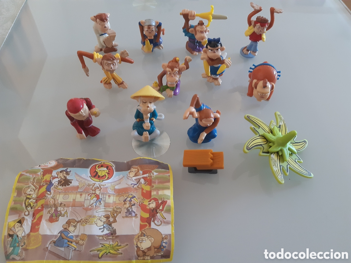 Figurines en Caoutchouc et PVC: Serie completa Schim Banzai Mono Ninja Kinder Sorpresa