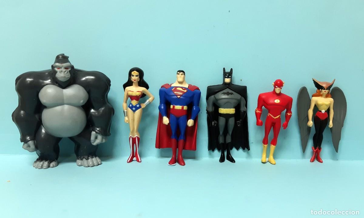 Rubber and PVC Figures: LOTE FIGURAS LIGA DE LA JUSTICIA - COLECCION PROMOCIONALES PASTELITOS PHOSKITOS