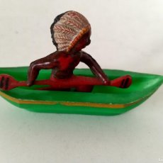 Figuras de Goma y PVC: FIGURAS INDIO Y PIRAGUA AÑOS 60