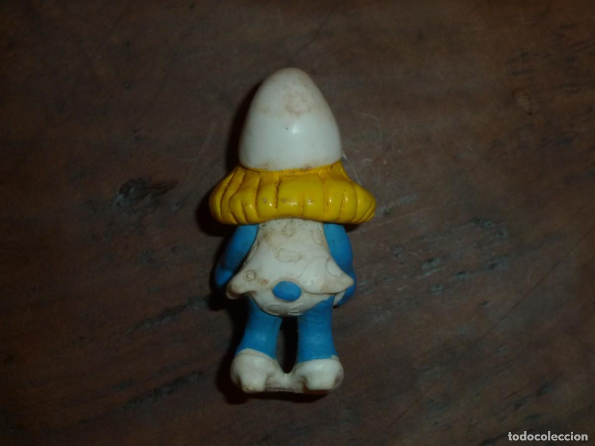 Figuras de goma y PVC: Pitufina Pitufos. Schleich 2000 - Foto 2