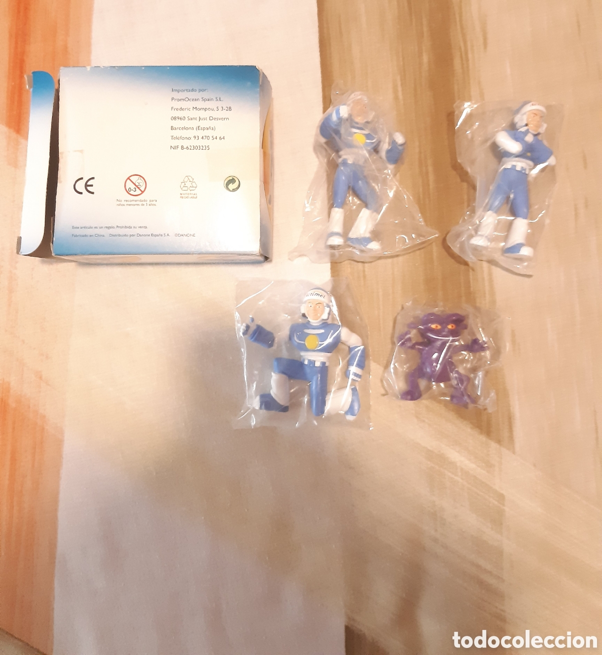 Figuras de goma y PVC: Lote figuras actimel de Danone - Foto 1