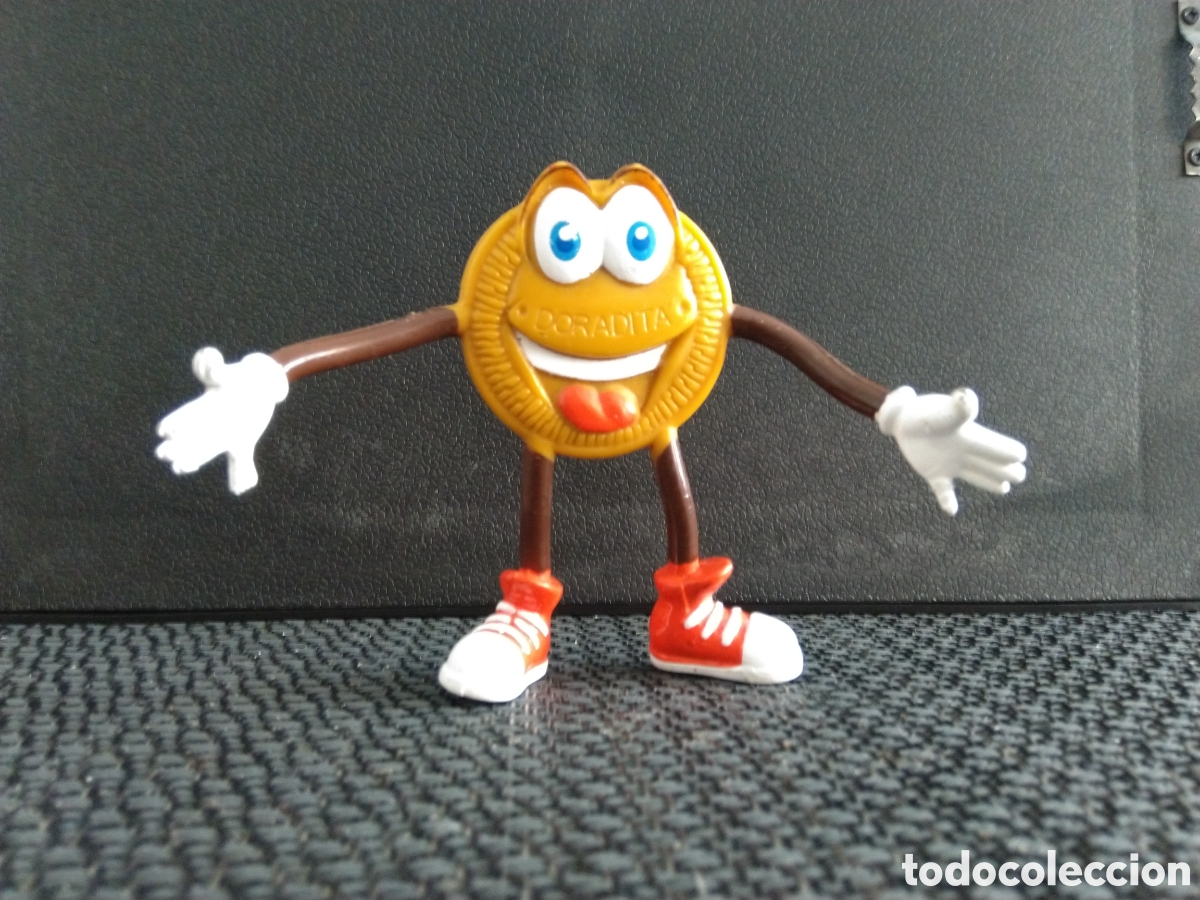 Figuras de Goma y PVC: FIGURA PVC DORADITA DORADA PROMOCIONAL GALLETAS MARBU FLEXIBLE ALAMBRE ANUNCIOS TV