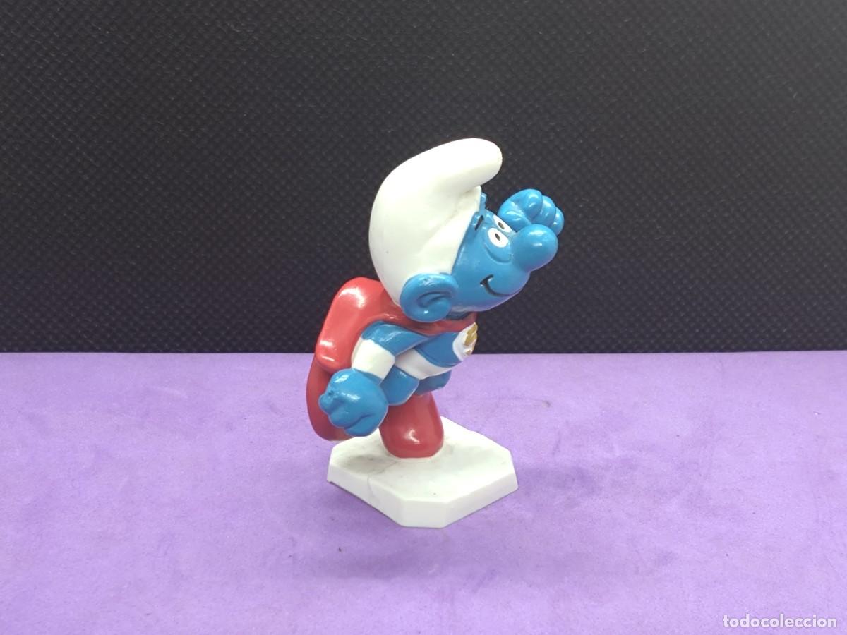 Figuras de goma y PVC: PITUFO SUPER HEROE , LEER Descipcion - Foto 4