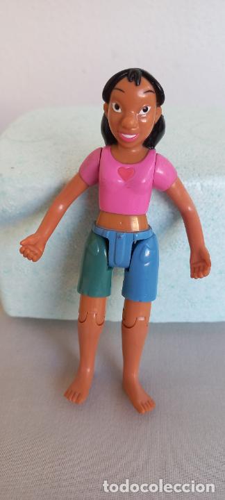 Figuras de goma y PVC: FIGURA MU&Ntilde;ECA articulada hawaii hawaiana Disney Nani Pelekai HERMANA Lilo Stich figura Mcdonald 2002