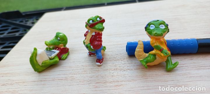 Kinder Figures: LOTE DE 3 FIGURAS COCODRILOS DE KINDER SORPRESA. FERRERO. CROCOS